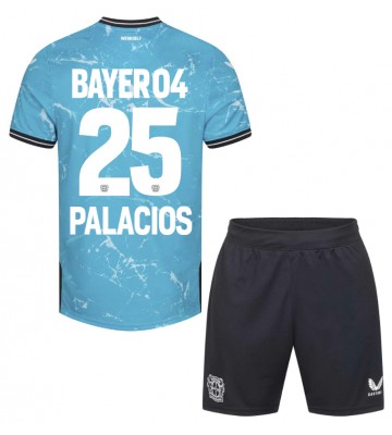 Bayer Leverkusen Exequiel Palacios #25 Tredjeställ Barn 2023-24 Kortärmad (+ Korta byxor)